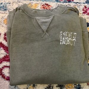 Aerie Sage Ribbed Pullover - Halloween